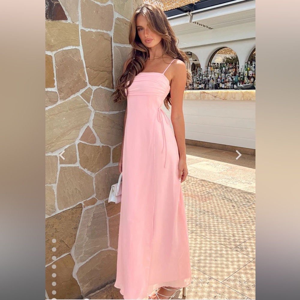 Beginning Boutique Long Pink Dress